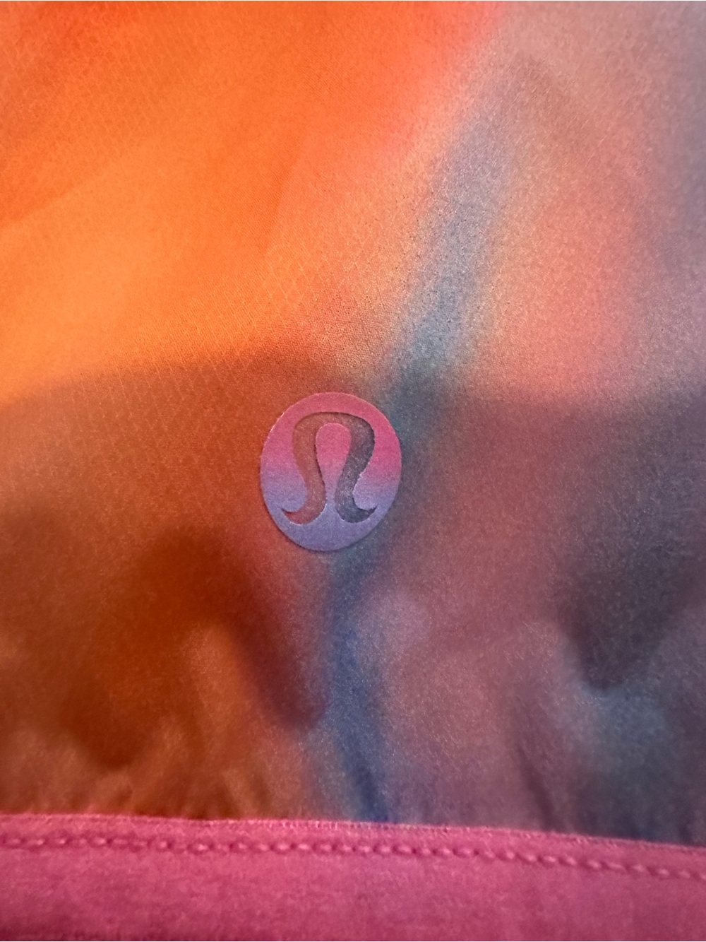 lululemon🍋Packable Trail Running Multicolor Hooded Jacket Size 12 NWT💖🧡💙 - Picture 15 of 16
